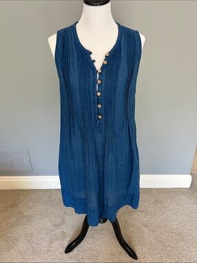 Faherty Isha Sleeveless Organic Cotton Dress